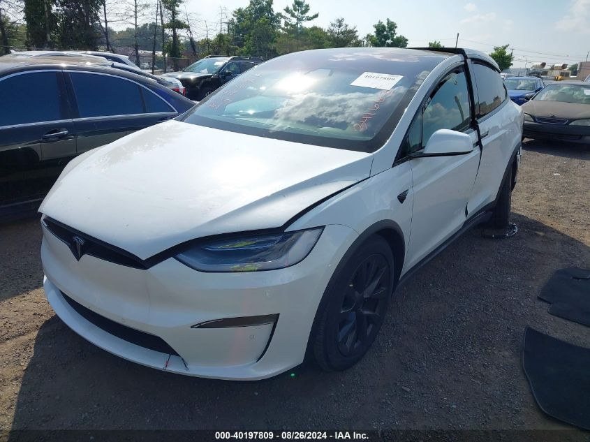 7SAXCDE51NF341663 2022 TESLA MODEL X - Image 2