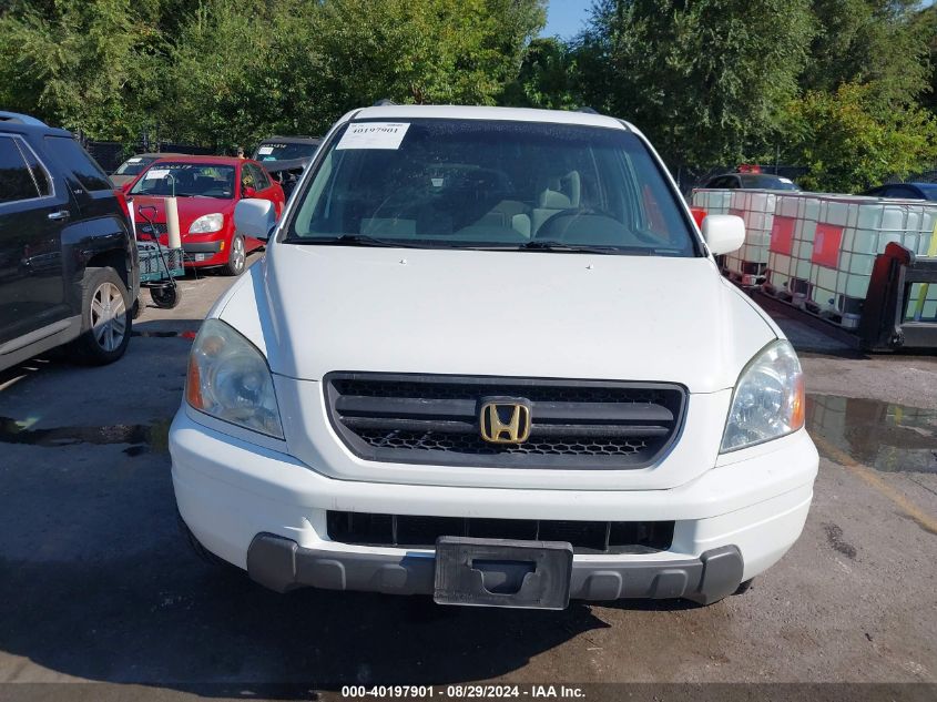 2003 Honda Pilot Ex VIN: 2HKYF18483H534949 Lot: 40197901