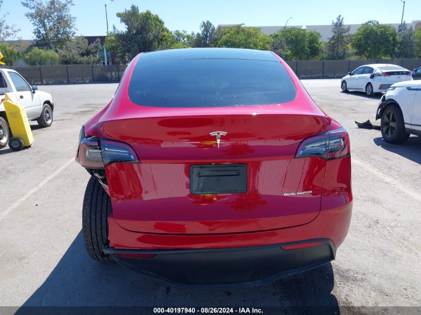 2022 Tesla Model Y Long Range Dual Motor All-Wheel Drive VIN: 7SAYGDEE9NF386813 Lot: 40197940