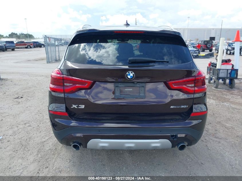 2020 BMW X3 Sdrive30I VIN: 5UXTY3C06L9B74482 Lot: 40198123