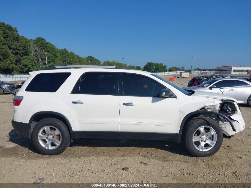 2012 GMC Acadia Sl VIN: 1GKKRNED7CJ332768 Lot: 40198146