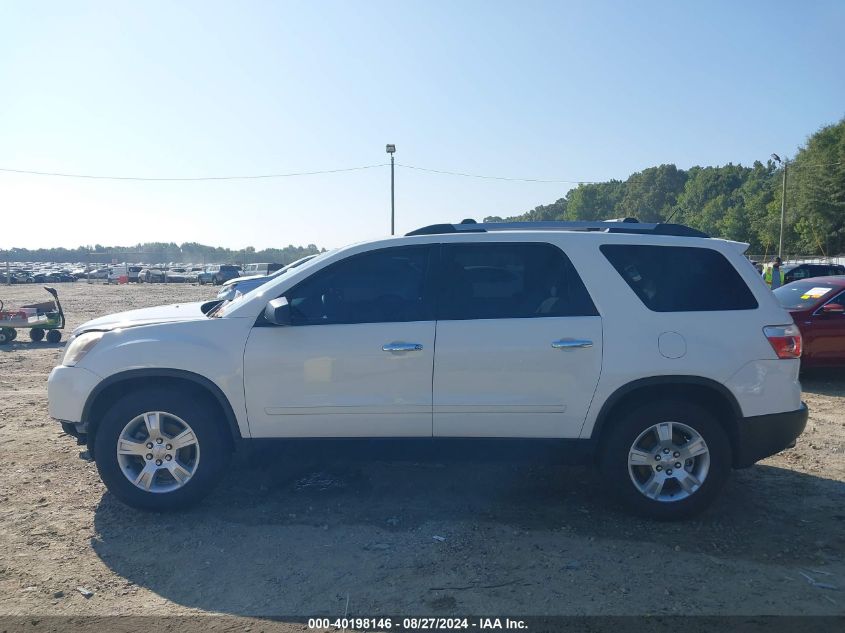 2012 GMC Acadia Sl VIN: 1GKKRNED7CJ332768 Lot: 40198146