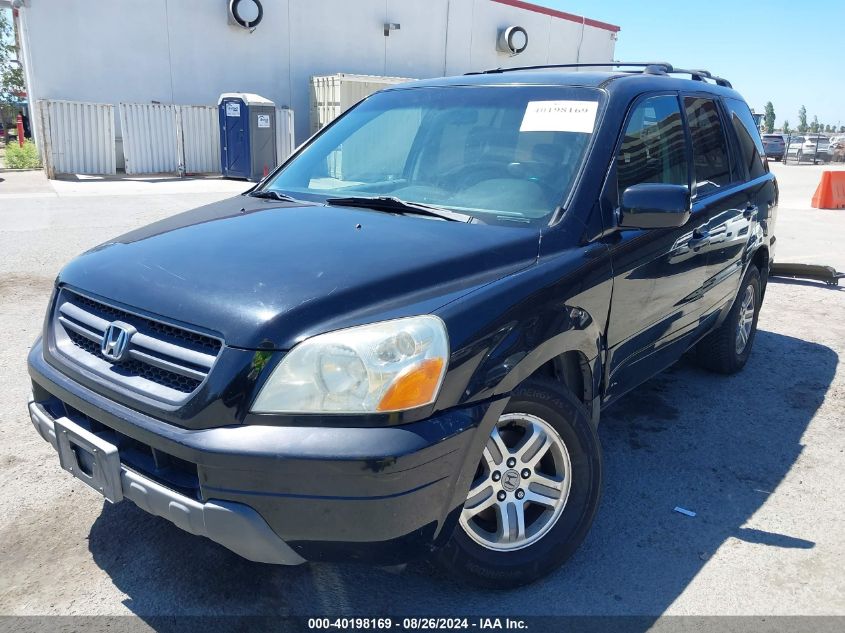 2003 Honda Pilot Ex-L VIN: 2HKYF18603H571480 Lot: 40198169