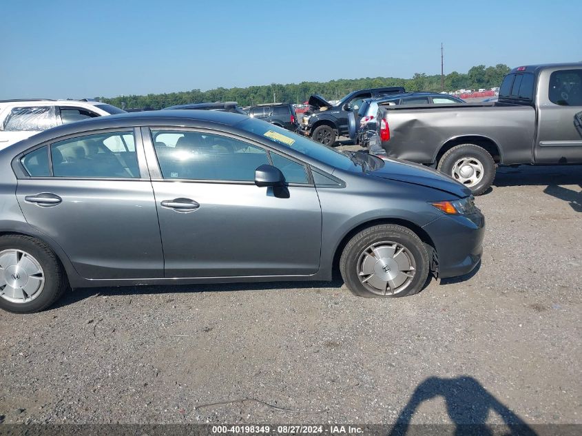 2012 Honda Civic Hf VIN: 2HGFB2F66CH522032 Lot: 40198349