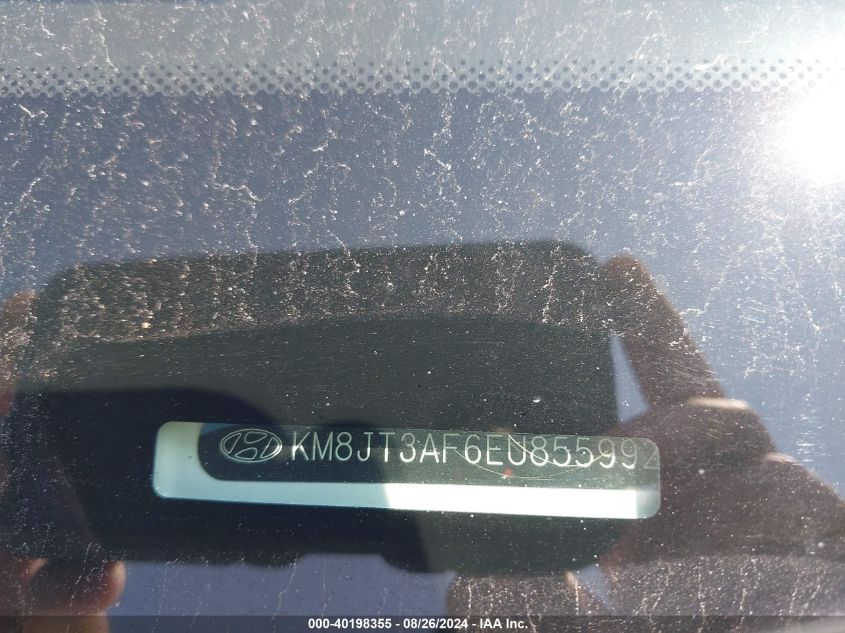 2014 Hyundai Tucson Gls VIN: KM8JT3AF6EU855992 Lot: 40198355