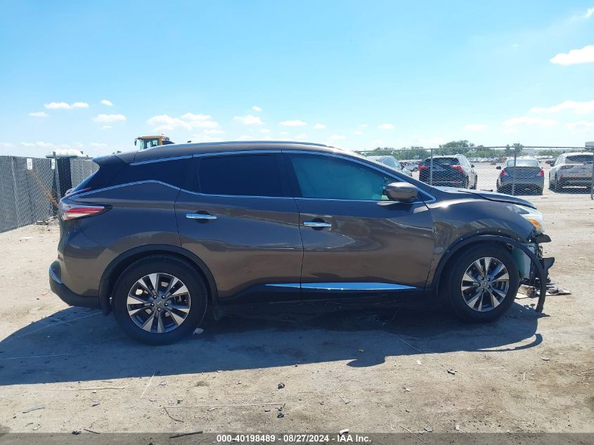 2016 Nissan Murano Sl VIN: 5N1AZ2MG1GN151077 Lot: 40198489