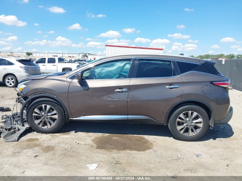 2016 Nissan Murano Sl VIN: 5N1AZ2MG1GN151077 Lot: 40198489