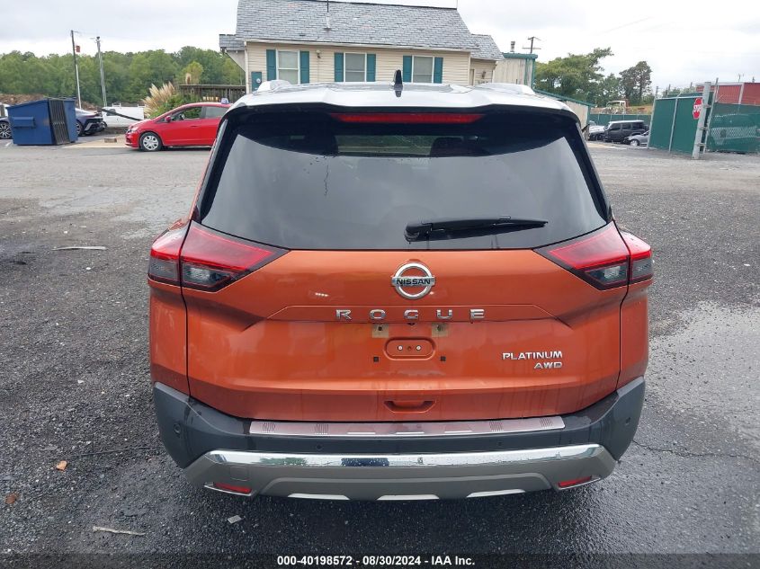 2021 Nissan Rogue Platinum Intelligent Awd VIN: JN8AT3DD6MW301437 Lot: 40198572