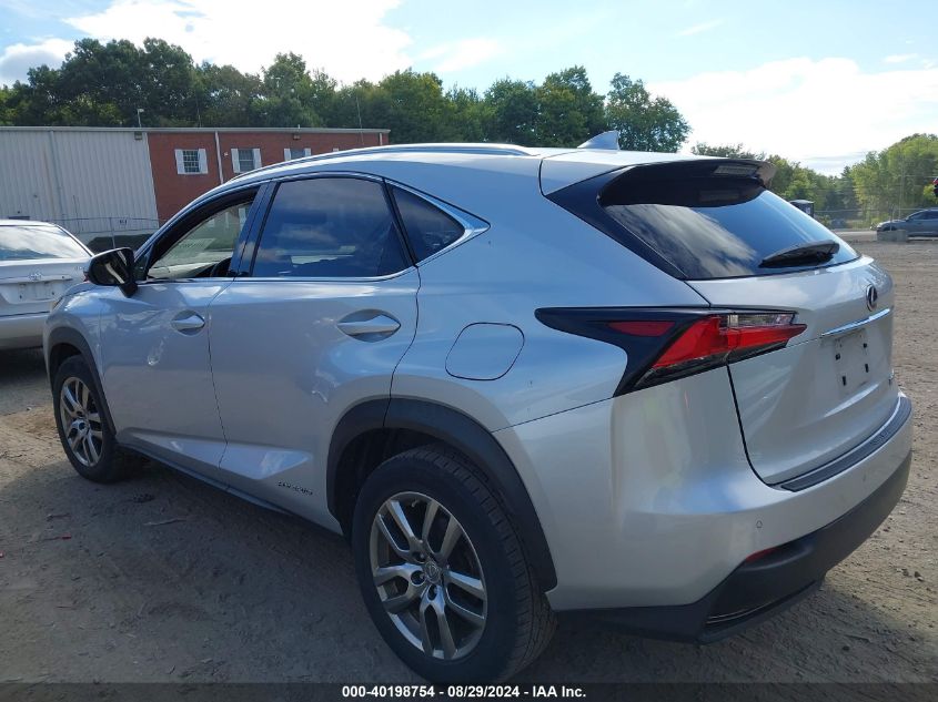 2016 Lexus Nx 300H VIN: JTJBJRBZ4G2037912 Lot: 40198754