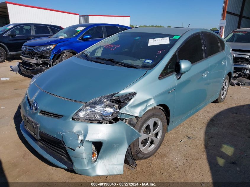 2013 Toyota Prius Two VIN: JTDKN3DU2D1632345 Lot: 40198843