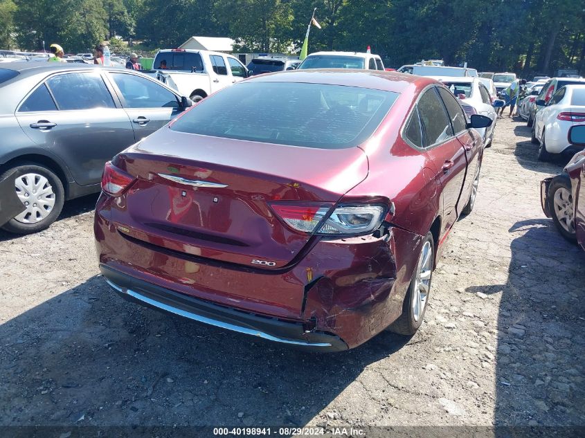 2015 Chrysler 200 Limited VIN: 1C3CCCAB0FN571154 Lot: 40198941