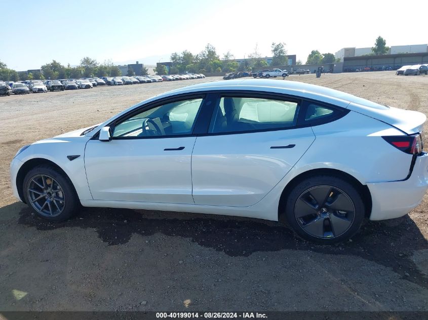 2023 Tesla Model 3 Rear-Wheel Drive VIN: 5YJ3E1EA4PF591886 Lot: 40199014