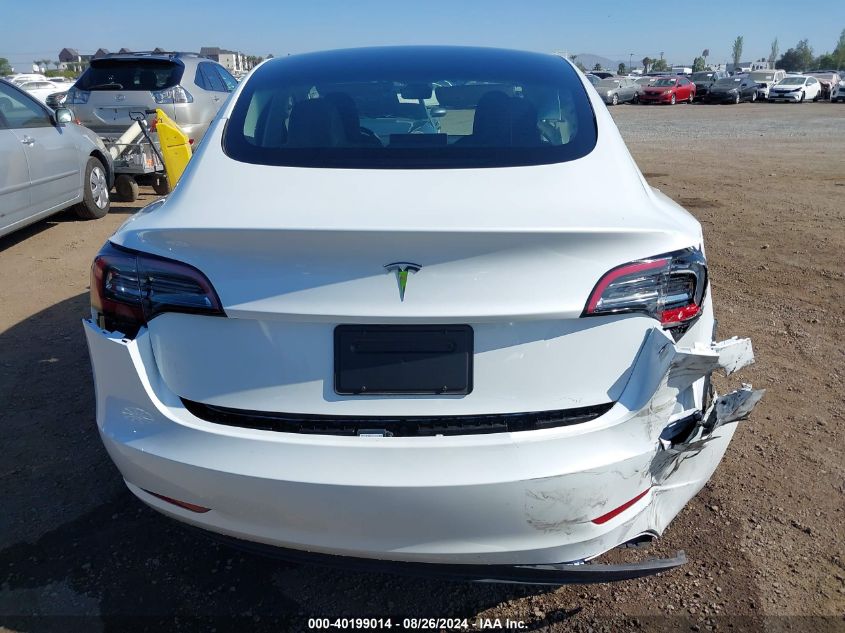 2023 Tesla Model 3 Rear-Wheel Drive VIN: 5YJ3E1EA4PF591886 Lot: 40199014