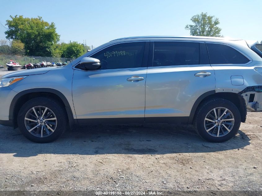 2019 Toyota Highlander Xle VIN: 5TDJZRFH2KS951165 Lot: 40199188