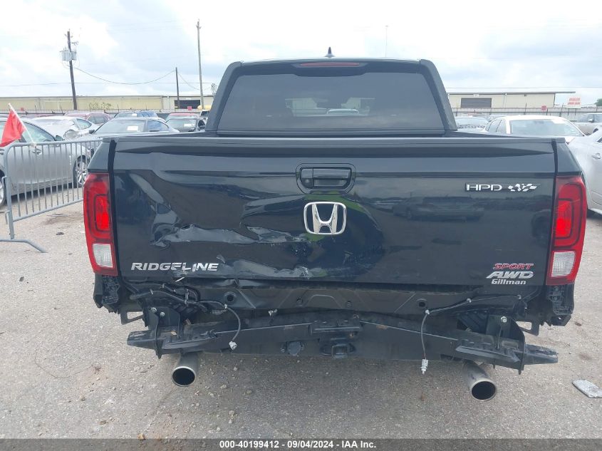 2022 Honda Ridgeline Sport VIN: 5FPYK3F16NB001166 Lot: 40199412