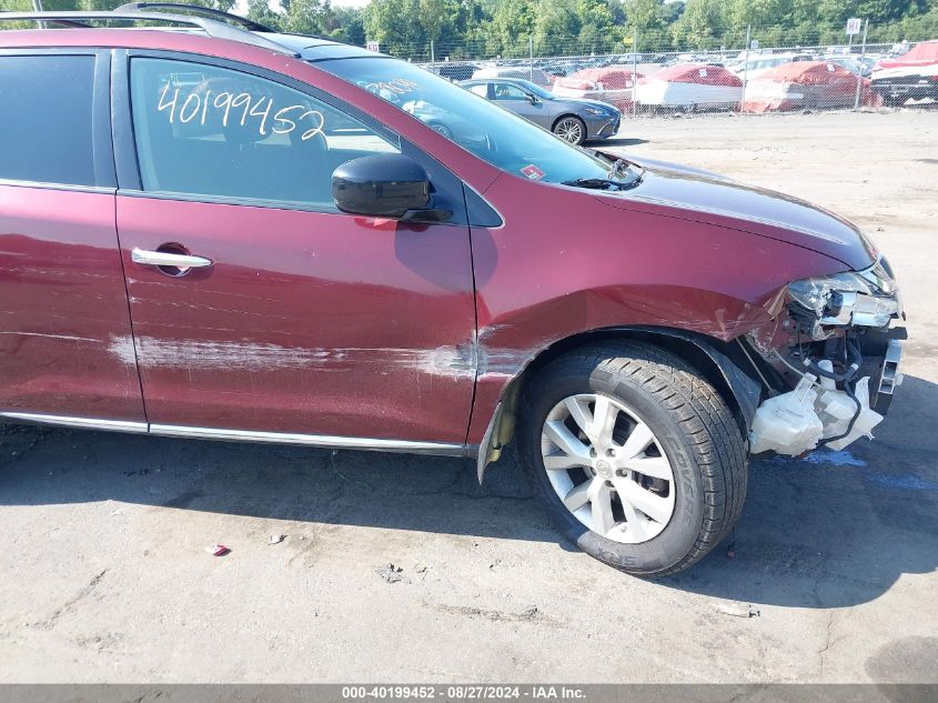 2012 Nissan Murano Sv VIN: JN8AZ1MW6CW214947 Lot: 40199452