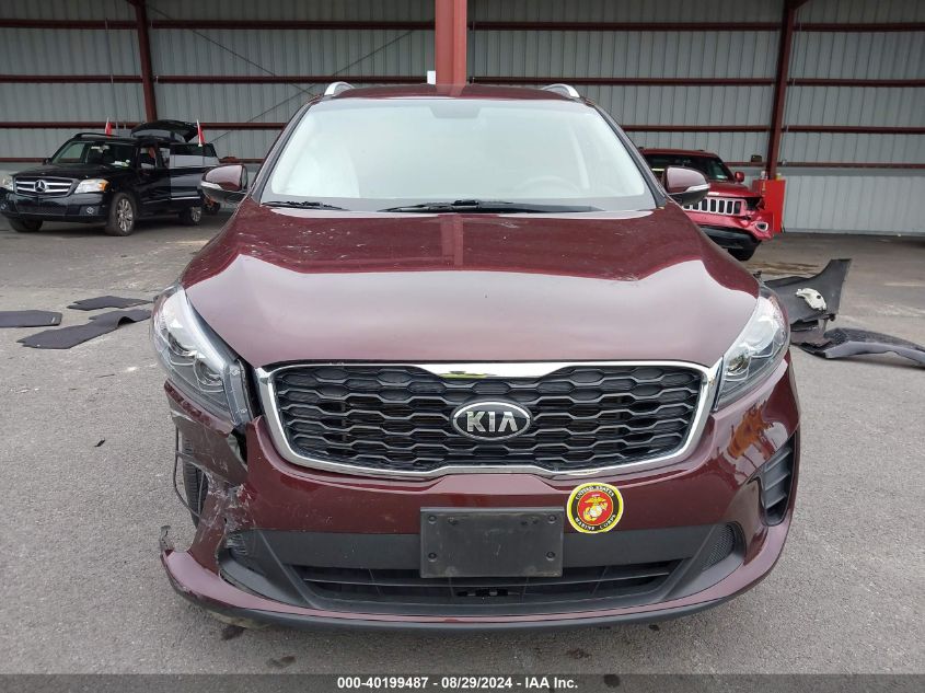 2019 Kia Sorento 2.4L Lx VIN: 5XYPGDA33KG575099 Lot: 40199487