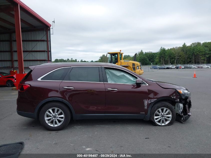 2019 Kia Sorento 2.4L Lx VIN: 5XYPGDA33KG575099 Lot: 40199487