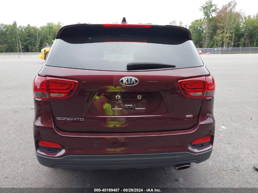 2019 Kia Sorento 2.4L Lx VIN: 5XYPGDA33KG575099 Lot: 40199487