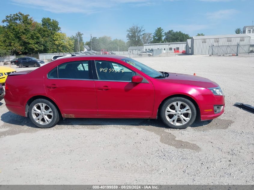 2012 Ford Fusion Se VIN: 3FAHP0HA3CR168673 Lot: 40199559