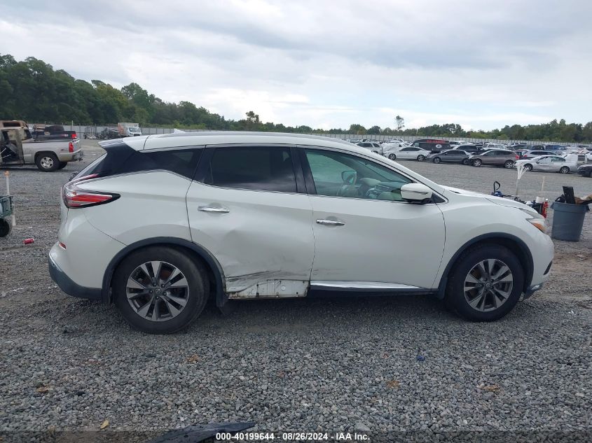 2015 Nissan Murano Sl VIN: 5N1AZ2MG8FN237324 Lot: 40199644