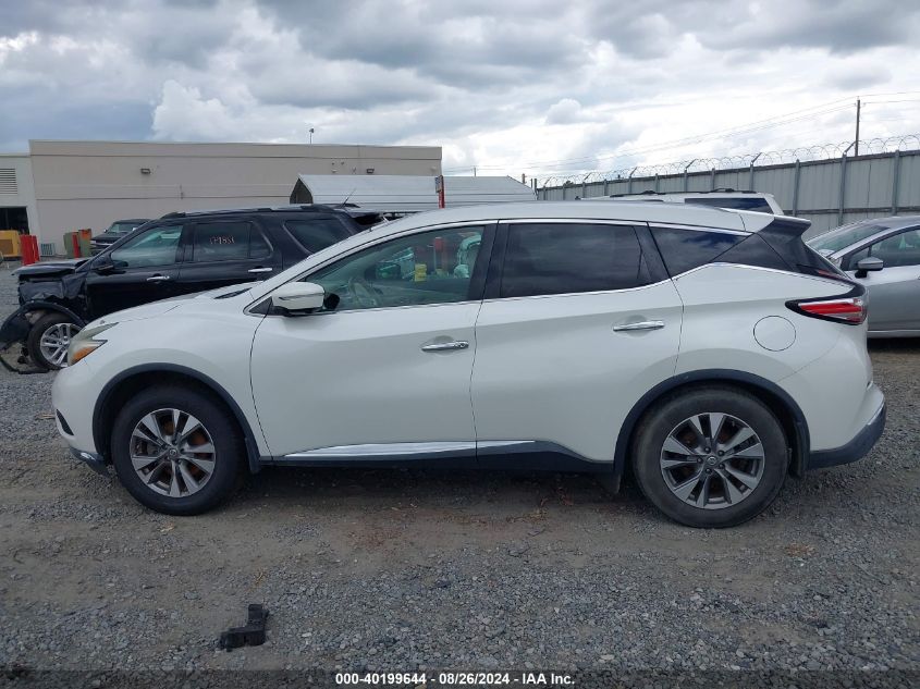 2015 Nissan Murano Sl VIN: 5N1AZ2MG8FN237324 Lot: 40199644