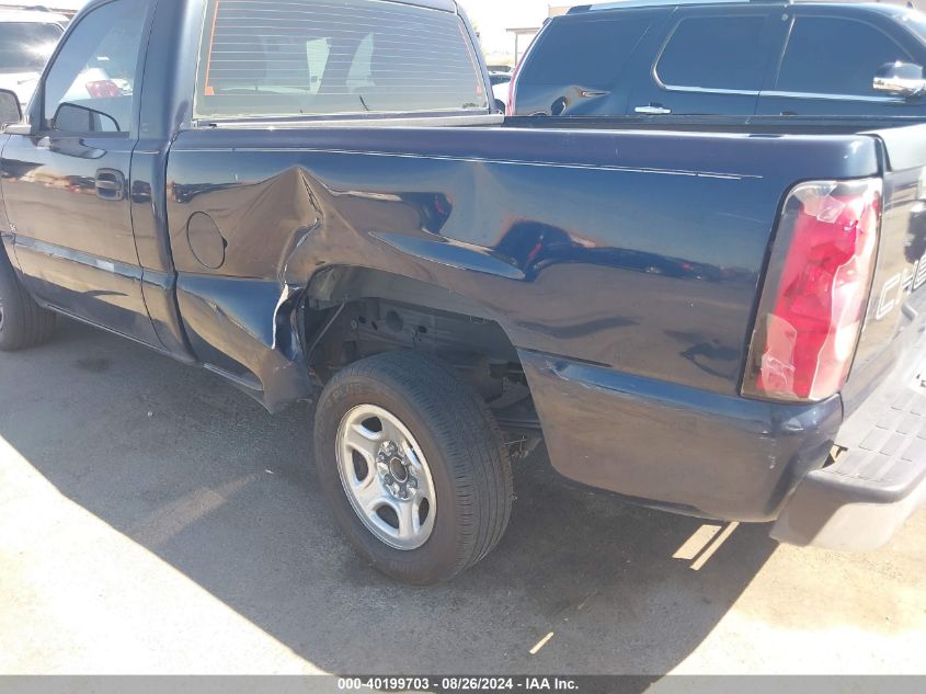 2006 Chevrolet Silverado 1500 Ls VIN: 1GCEC14X16Z118671 Lot: 40199703