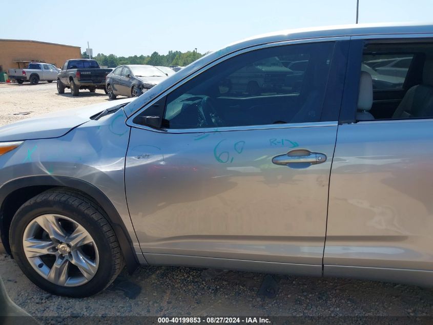 2015 Toyota Highlander Limited Platinum V6 VIN: 5TDDKRFH9FS072284 Lot: 40199853