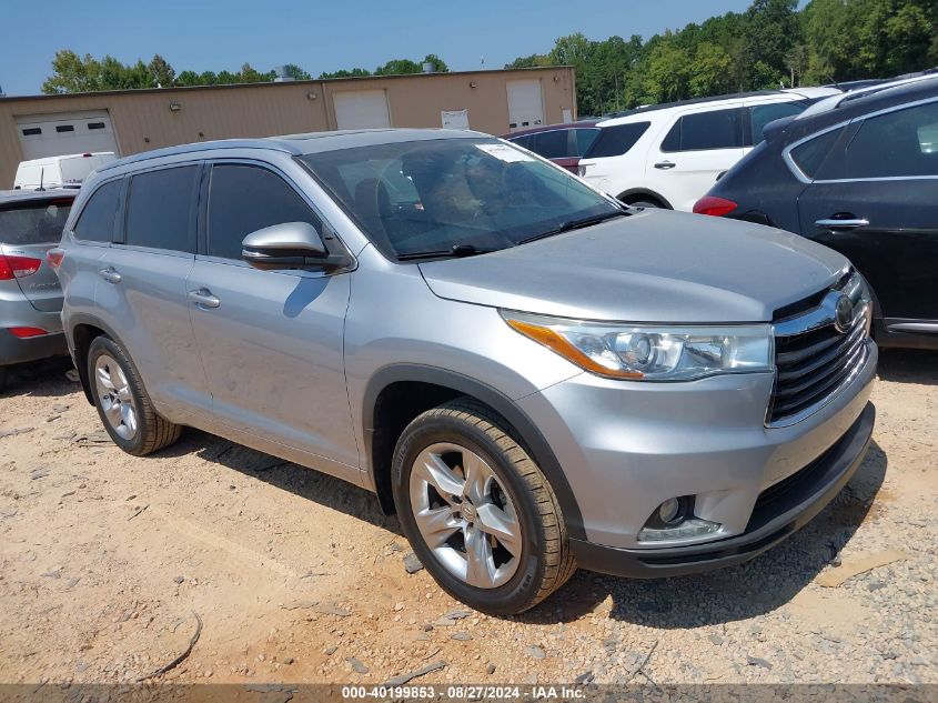 2015 TOYOTA HIGHLANDER LIMITED PLATINUM V6 - 5TDDKRFH9FS072284