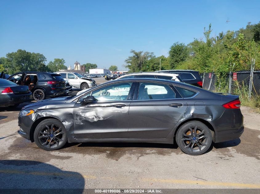 2018 Ford Fusion Se VIN: 3FA6P0HD4JR127161 Lot: 40199886