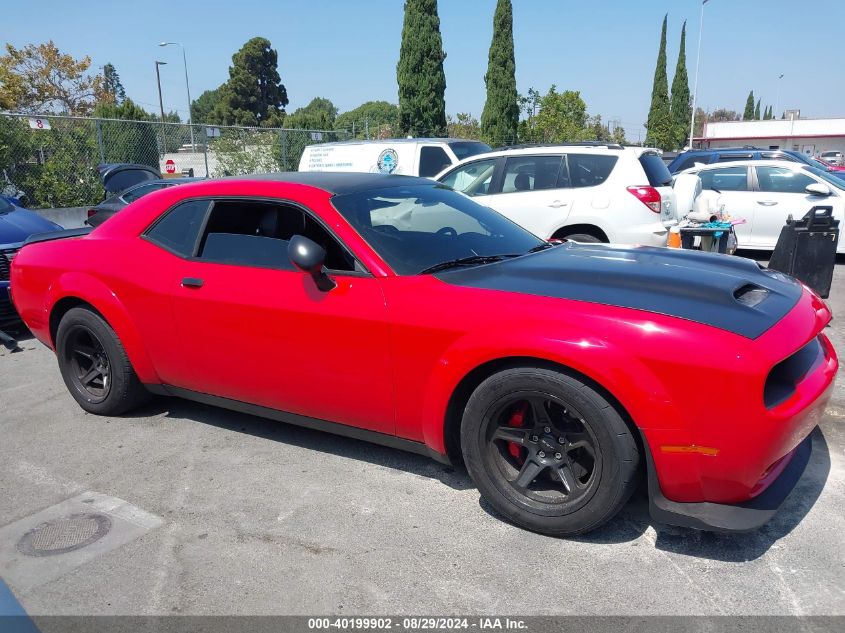 2018 Dodge Challenger Srt Demon VIN: 2C3CDZH94JH101522 Lot: 40199902