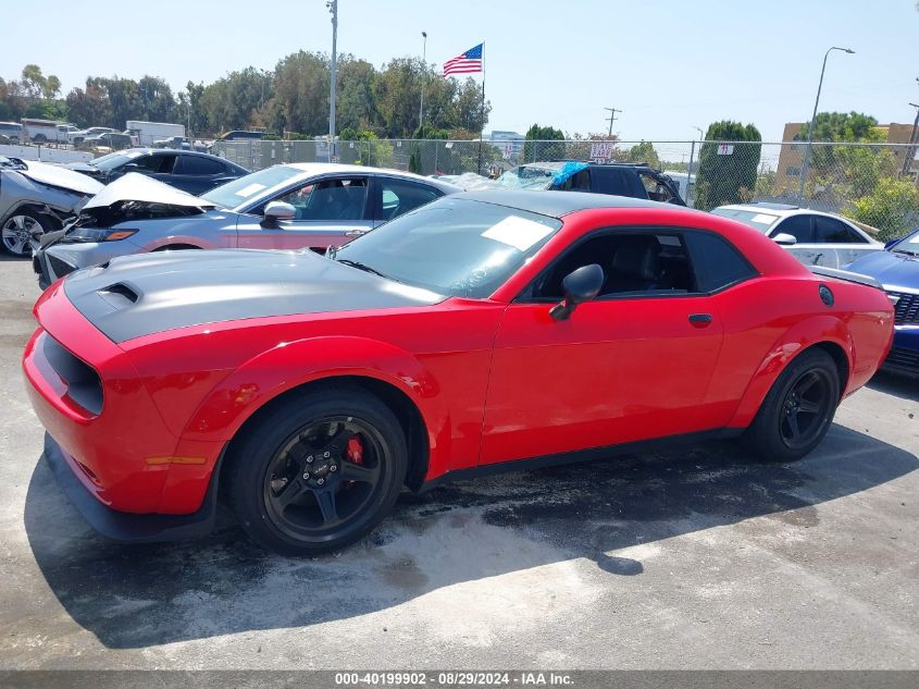 2018 Dodge Challenger Srt Demon VIN: 2C3CDZH94JH101522 Lot: 40199902