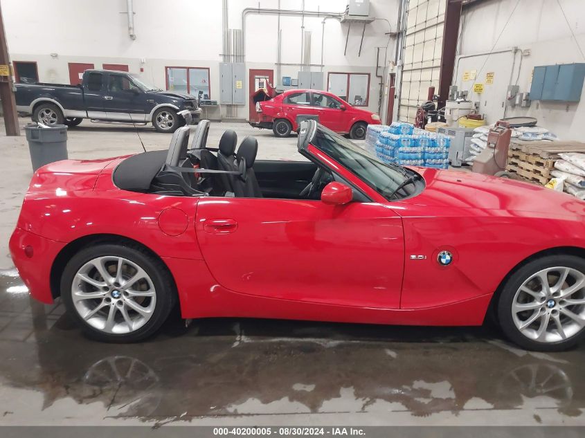 2007 BMW Z4 3.0I VIN: 4USBU33567LW72539 Lot: 40200005