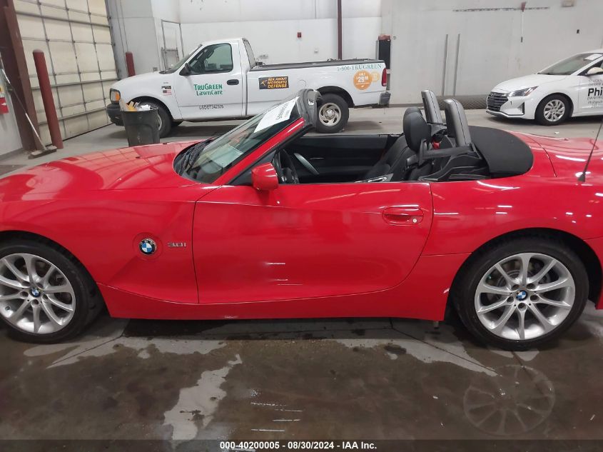 2007 BMW Z4 3.0I VIN: 4USBU33567LW72539 Lot: 40200005