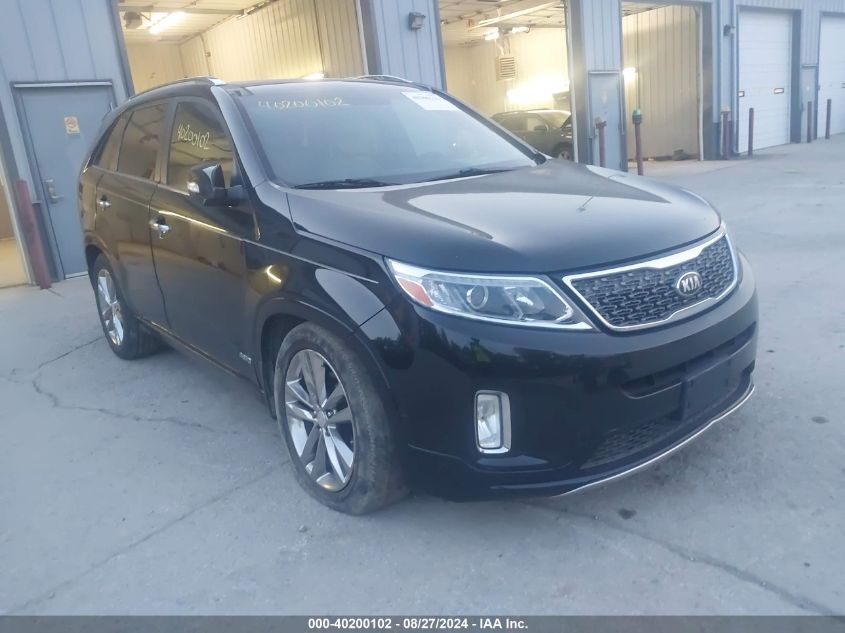 2014 Kia Sorento Limited V6 VIN: 5XYKWDA71EG471389 Lot: 40200102