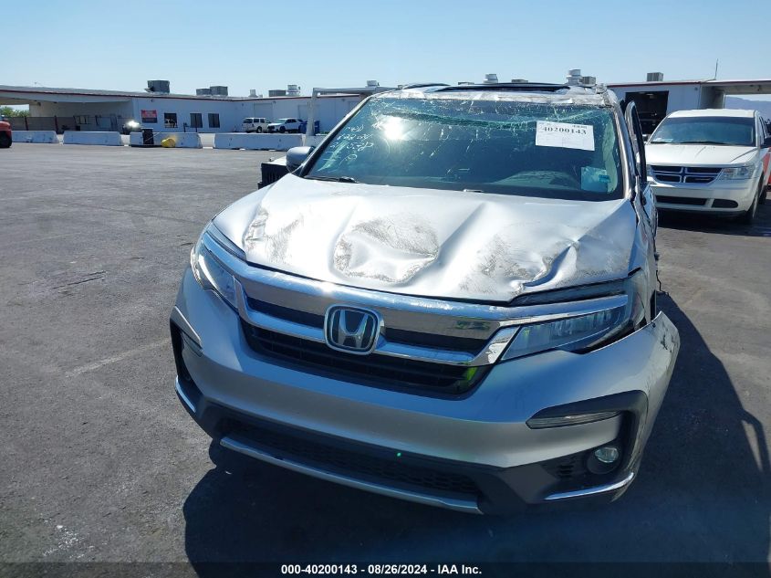 2019 Honda Pilot Elite VIN: 5FNYF6H04KB091559 Lot: 40200143