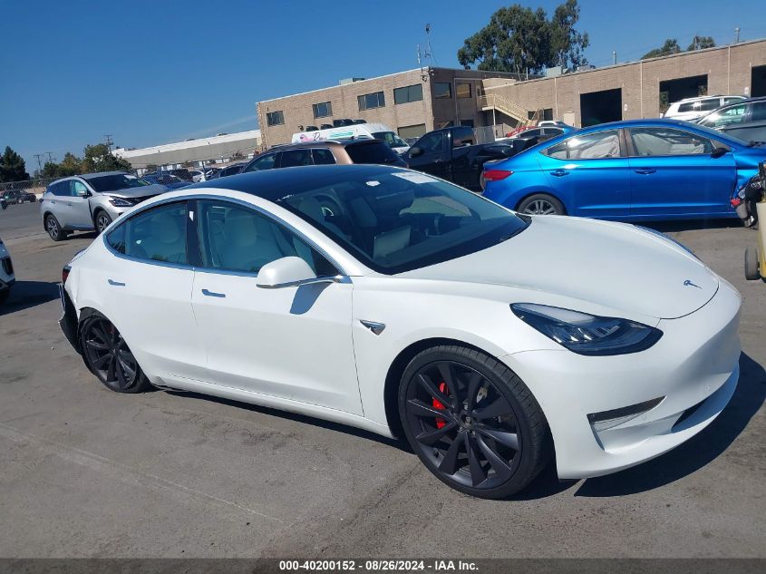 2020 Tesla Model 3 Performance Dual Motor All-Wheel Drive VIN: 5YJ3E1EC0LF796519 Lot: 40200152