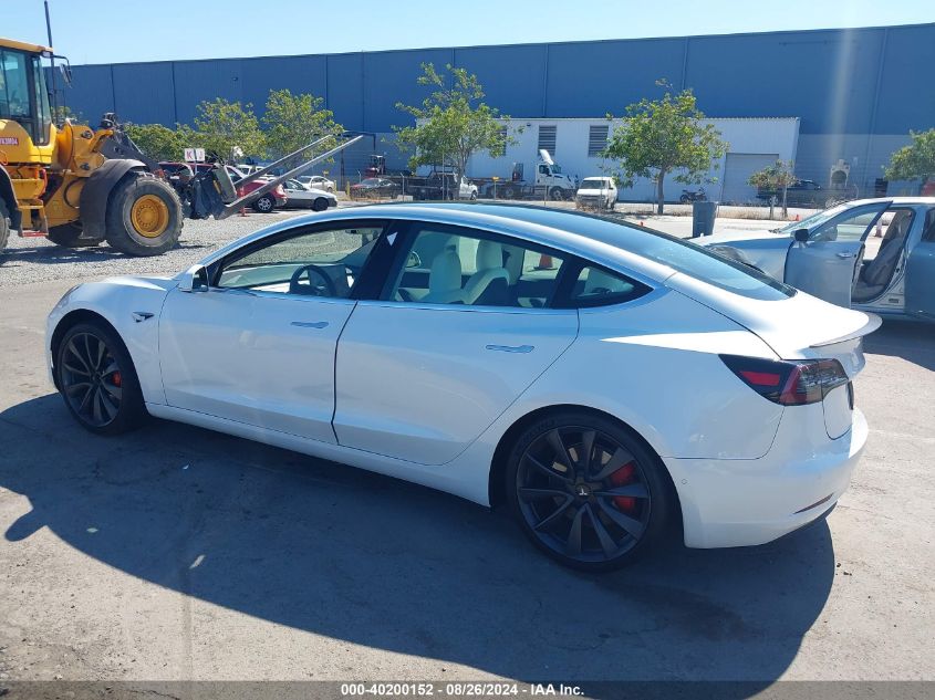 2020 Tesla Model 3 Performance Dual Motor All-Wheel Drive VIN: 5YJ3E1EC0LF796519 Lot: 40200152