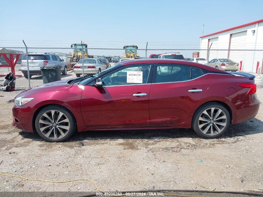 2016 Nissan Maxima 3.5 Sr VIN: 1N4AA6AP3GC432273 Lot: 40200250