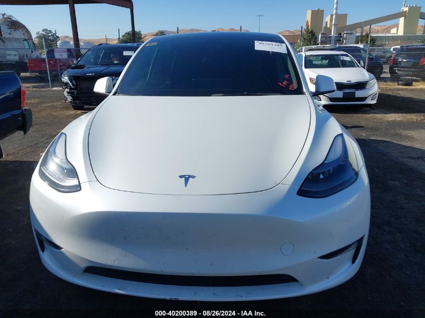 2022 Tesla Model Y Performance Dual Motor All-Wheel Drive VIN: 7SAYGDEFXNF443299 Lot: 40200389