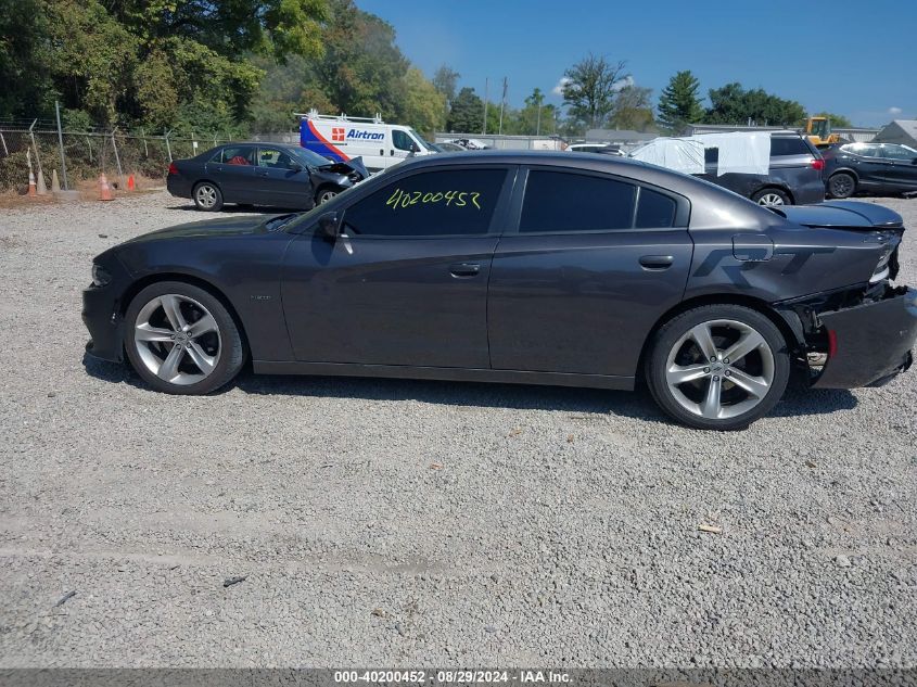 2018 Dodge Charger R/T Rwd VIN: 2C3CDXCT0JH128725 Lot: 40200452