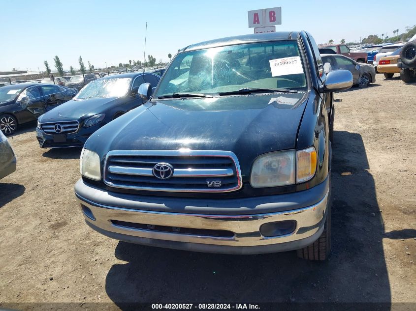 2002 Toyota Tundra Sr5 V8 VIN: 5TBRT341X2S282465 Lot: 40200527