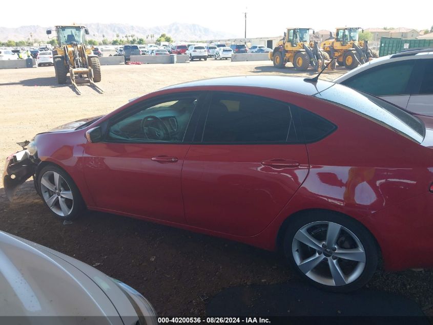 2015 Dodge Dart Gt VIN: 1C3CDFEB4FD352695 Lot: 40200536