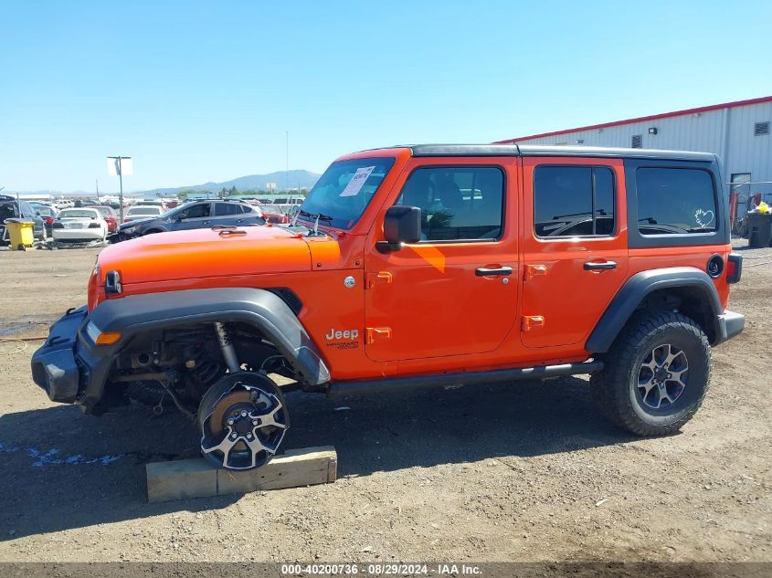 2018 Jeep Wrangler Unlimited Sport S 4X4 VIN: 1C4HJXDG3JW272847 Lot: 40200736