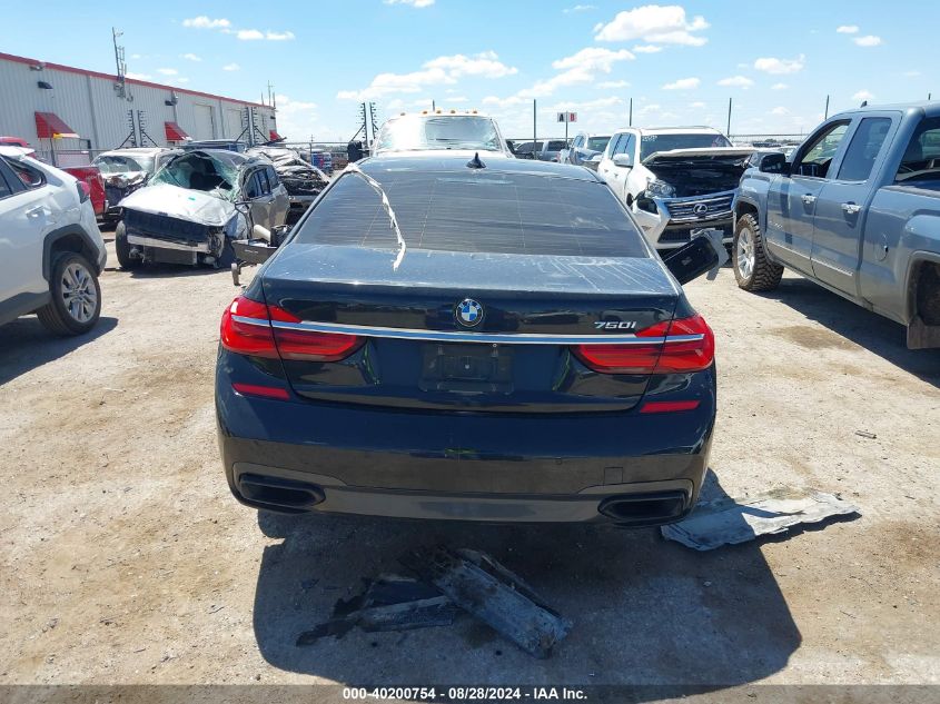 2016 BMW 750I VIN: WBA7F0C50GGL99267 Lot: 40200754