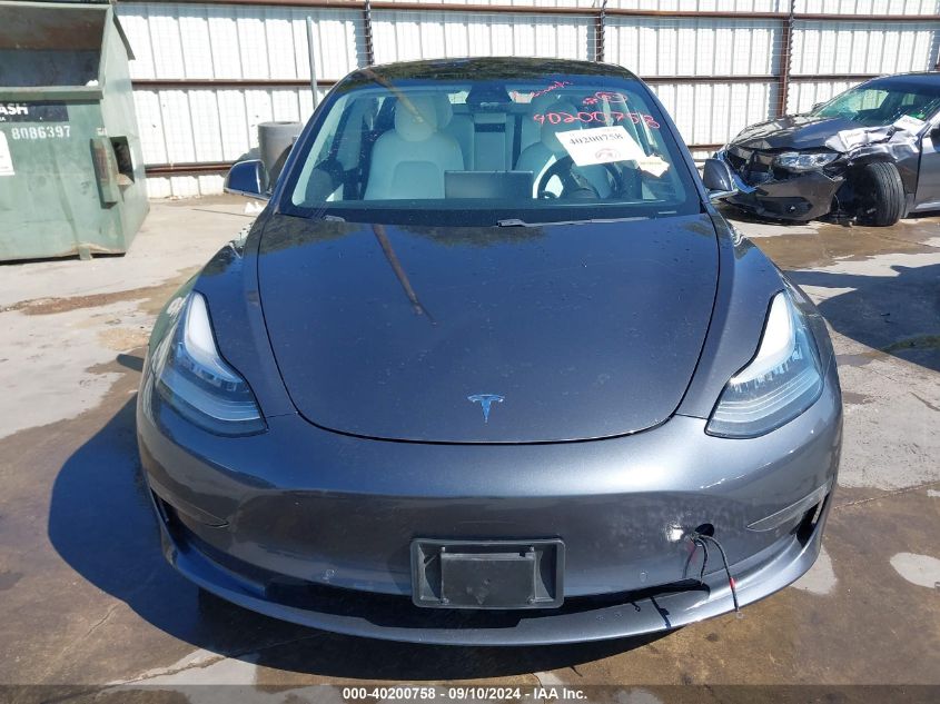 2018 Tesla Model 3 Long Range/Mid Range VIN: 5YJ3E1EA0JF166723 Lot: 40200758