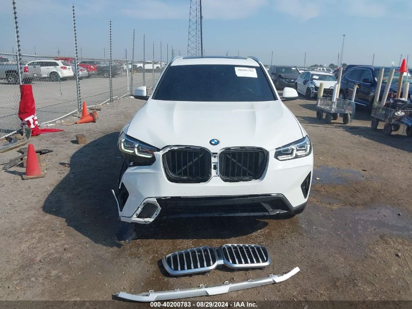 2022 BMW X3 XDRIVE30I - WBX57DP07NN155172