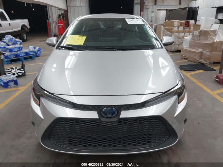 2022 Toyota Corolla Hybrid Le VIN: JTDEAMDE3N3005392 Lot: 40200882