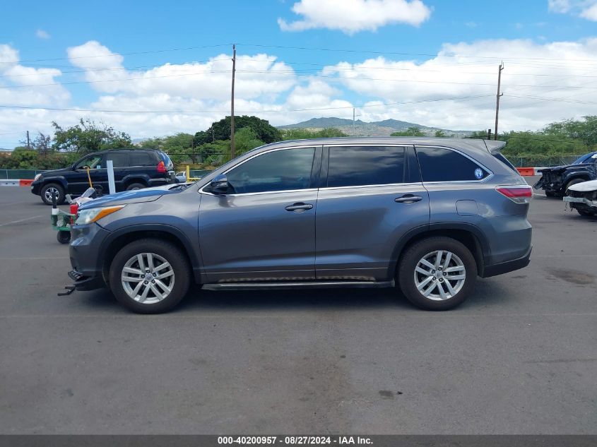 2015 Toyota Highlander Le VIN: 5TDZARFH0FS015190 Lot: 40200957