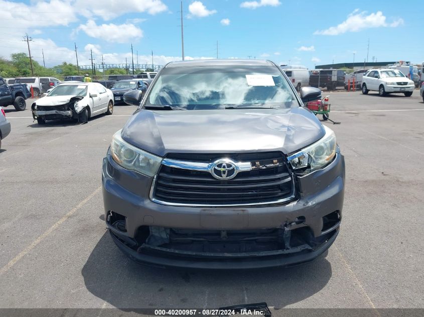 2015 Toyota Highlander Le VIN: 5TDZARFH0FS015190 Lot: 40200957